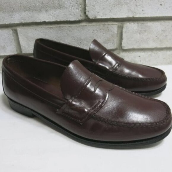Dexter Strap Leather Dress Penny Loafers Moccasin Footwear Shoes 10.5 D main image 8